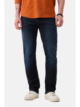 Snitch - Dark Navy Washed Slim Casual Jeans for Men