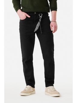 Snitch - Black Denim Relaxed Casual Jeans for Men