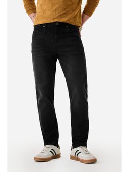 Snitch - Black Denim Relaxed Casual Jeans for Men