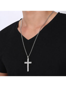 Salty Alpha - Silver Redemption Cross Necklace