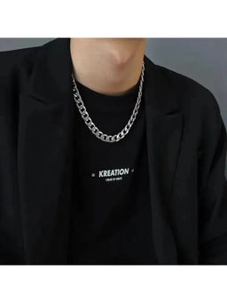 Salty Alpha - Punk Silver Thick Necklace