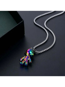 Salty Alpha - Multi-Color Drew Stainless Steel Necklace