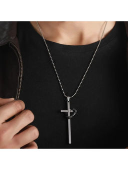 Salty Alpha - Redeemer Cross Silver Necklace