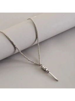 Salty Alpha - Screw You Silver Bold Necklace
