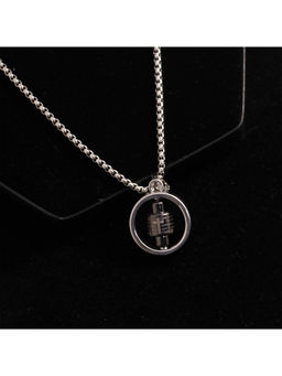 Salty Alpha - Black Rotating Metal Calm Necklace