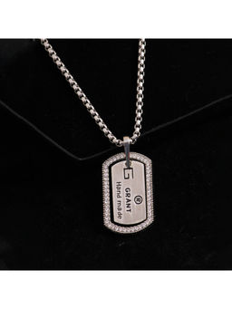Salty Alpha - White Grant Silver Necklace