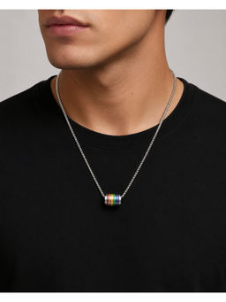 Salty Alpha - Multi-Color Rainbow Rotate Necklace