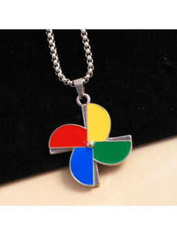 Salty Alpha - Multi-Color Windmill Rainbow Necklace