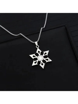 Salty Alpha - Silver Modern Groove Necklace