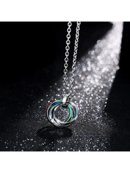 Salty Alpha - Multi-Color Ringed Eclipse Necklace