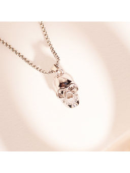 Salty Alpha - Silver Night King Skull Pendant Necklace