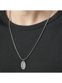 Salty Alpha - Rugby Silver Necklace
