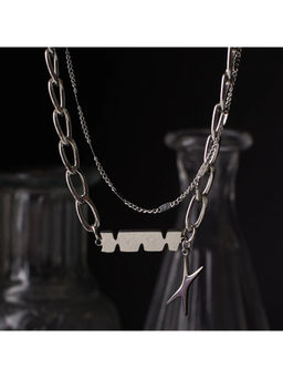 Salty Alpha - Silver Modern Stack Necklace