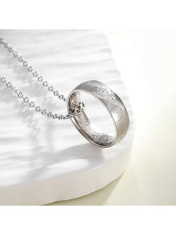 Salty Alpha - Silver Promise Ring Necklace