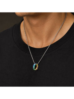 Salty Alpha - Blue Holographic Promise Ring Necklace