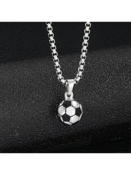 Salty Alpha - Silver Ball Pendant Necklace