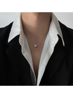 Salty Alpha - Silver Urban Cube Necklace