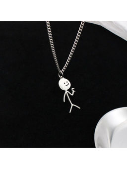 Salty Alpha - Just Friends Silver Necklace