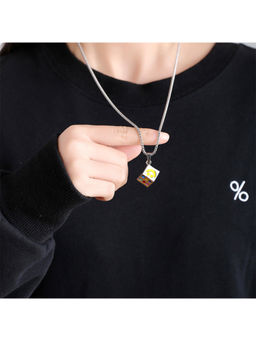Salty Alpha - Multi-Color Roll and Play Silver Necklace