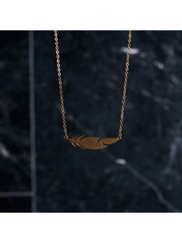 Salty Alpha - Leafy Dreamscape Gold Necklace