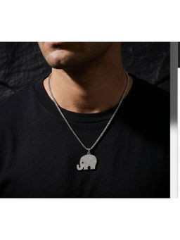 Salty Alpha - White Elephant Pendant Necklace
