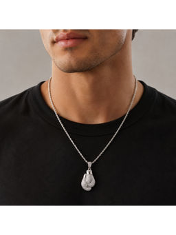 Salty Alpha - Bag Mitts Silver Necklace