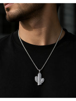 Salty Alpha - White Cactaceae Charm Necklace