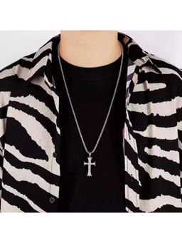 Salty Alpha - White God Bless Charm Necklace