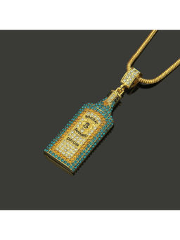 Salty Alpha - Multi-Color Bombay Sapphire Charm Necklace