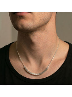 Salty Alpha - Silver Chevron Necklace