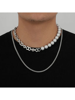 Salty Alpha - White Mystic Moonstone Layered Necklace