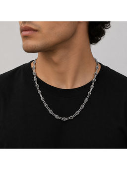 Salty Alpha - Silver Chevron Cool Necklace