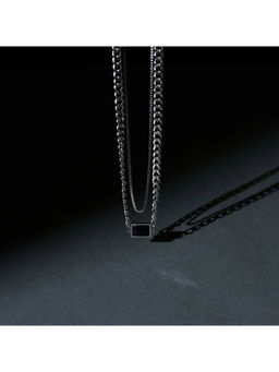 Salty Alpha - Black Renaissance Moon Stone Necklace