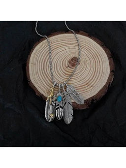 Salty Alpha - Multi-Color John Wick Feather Pendant Necklace