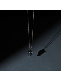 Salty Alpha - Green Jungle King Silver Pendant Necklace