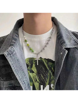 Salty Alpha - Multi-Color Crucify Beaded Necklace