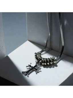 Salty Alpha - Silver Purity Pendant Charm Necklace