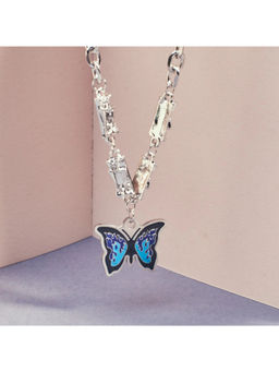 Salty Alpha - Chunky Blue Monarch Necklace