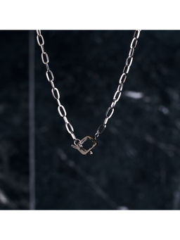Salty Alpha - Minimal Toggle Silver Necklace