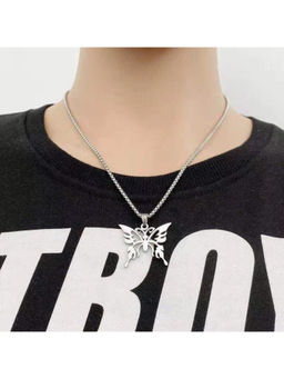 Salty Alpha - Winged Wonder Silver Necklace