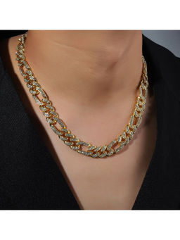 Salty Alpha - White Anarchy Gold Punk Necklace