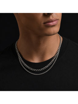 Salty Alpha - Silver Honored Style Layered Necklaces