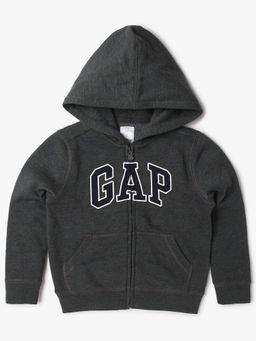 GAP - Charcoal Full Sleeves Zipper Hoodie