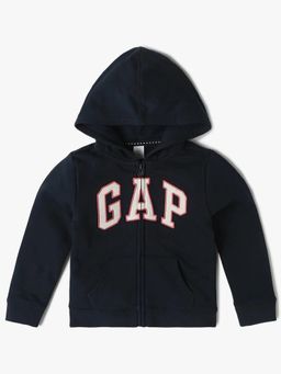 GAP - Black Full Sleeves Zipper Hoodie