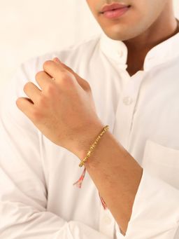 Yellow Chimes - Adjustable Golden Beads Bracelets for Men