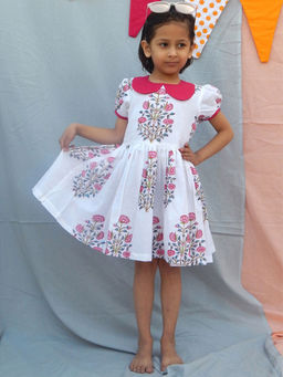 The Cotton Staple - White Bramble Dress