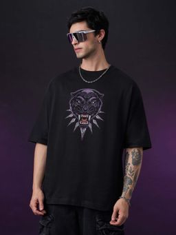 The Souled Store - Official Black Panther Wakanda Men Oversized T-Shirt