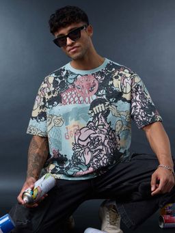 The Souled Store - Official Looney Tunes Wild Taz Men Oversized T-Shirt