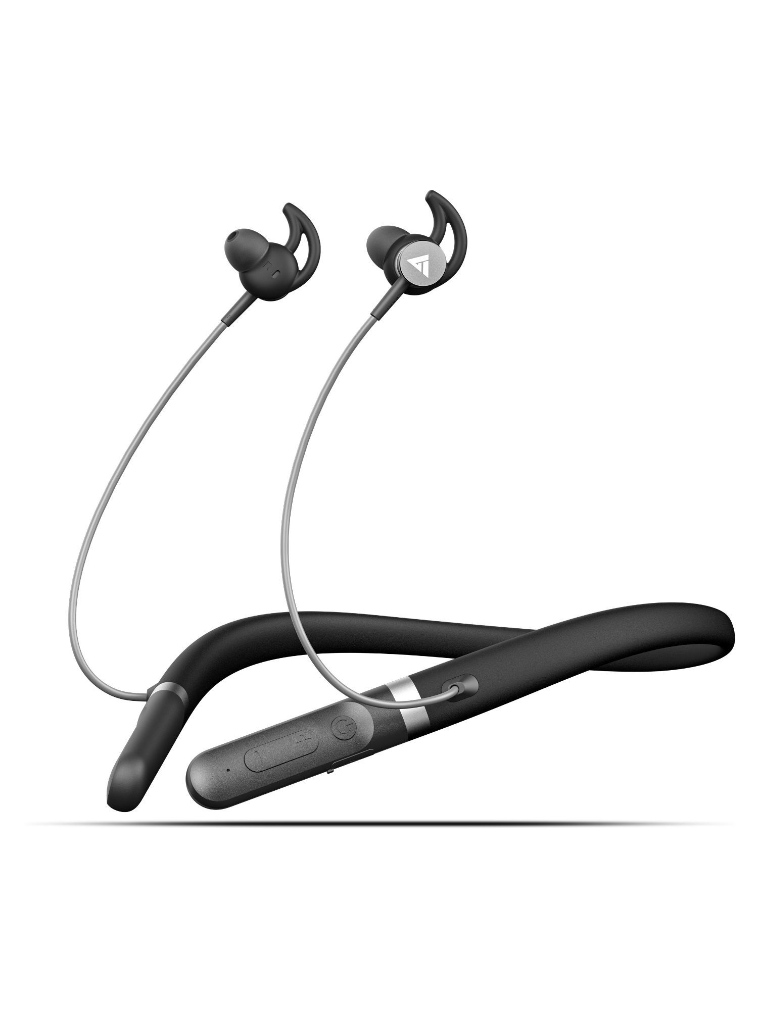 Boult Audio Curve ANC with 40H Playtime, ANC for Pro+ Calling and IPX5 Bluetooth Neckband (Black)