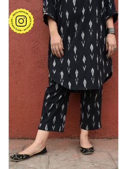 HOUSE OF MOXA - Black Ikat Straight Fit Pant